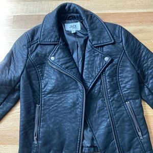 Jack by BB Dakota Black Faux Leather Jacket